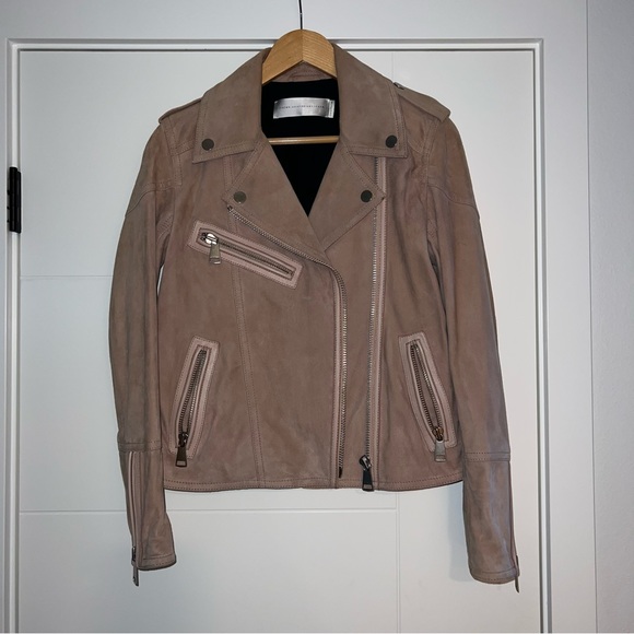 Victoria Victoria Beckham suede Moro leather jacket - Picture 2 of 7